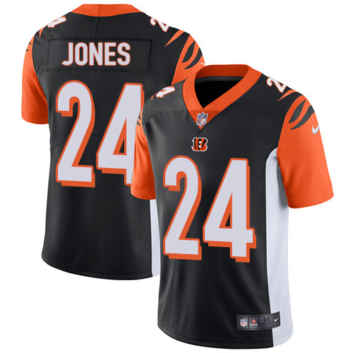 Youth Nike Cincinnati Bengals #24 Adam Jones Black Team Color Vapor Untouchable Limited Player NFL Jersey