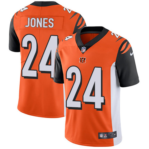 Youth Nike Cincinnati Bengals #24 Adam Jones Orange Alternate Vapor Untouchable Limited Player NFL Jersey