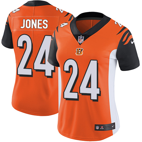 Women's Nike Cincinnati Bengals #24 Adam Jones Orange Alternate Vapor Untouchable Elite Player NFL Jersey