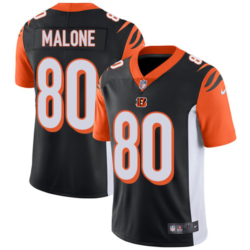 Men's Nike Cincinnati Bengals #80 Josh Malone Black Team Color Vapor Untouchable Limited Player NFL Jersey