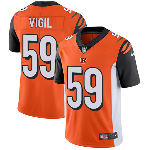 Men's Nike Cincinnati Bengals #59 Nick Vigil Orange Alternate Vapor Untouchable Limited Player NFL Jersey
