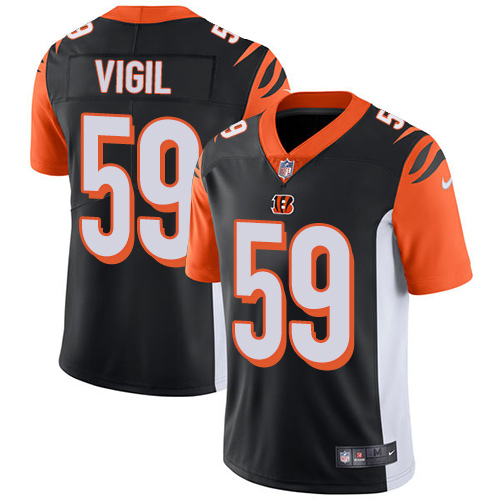 Youth Nike Cincinnati Bengals #59 Nick Vigil Black Team Color Vapor Untouchable Elite Player NFL Jersey