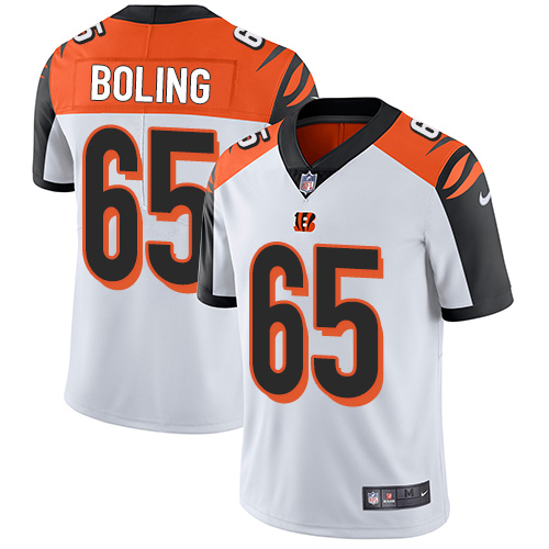 Youth Nike Cincinnati Bengals #65 Clint Boling White Vapor Untouchable Limited Player NFL Jersey