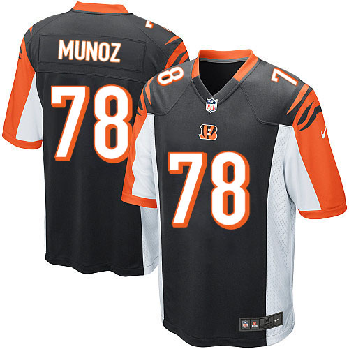 Men's Nike Cincinnati Bengals #78 Anthony Munoz Game Black Team Color NFL Jersey
