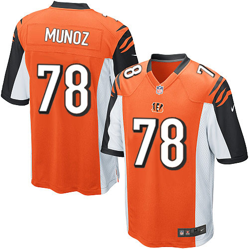 Men's Nike Cincinnati Bengals #78 Anthony Munoz Game Orange Alternate NFL Jersey
