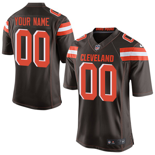 Men's Nike Cleveland Browns Customized Elite Brown Team Color NFL Jersey