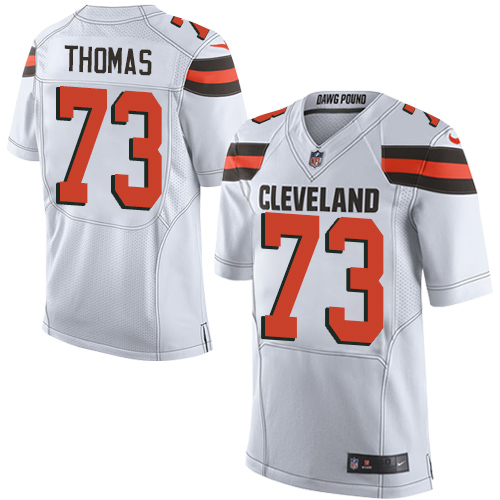 Men's Nike Cleveland Browns #73 Joe Thomas Elite White NFL Jersey