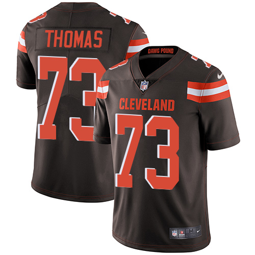 Youth Nike Cleveland Browns #73 Joe Thomas Brown Team Color Vapor Untouchable Elite Player NFL Jersey
