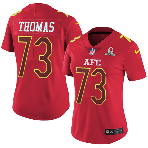 Women's Nike Cleveland Browns #73 Joe Thomas Limited Red 2017 Pro Bowl NFL Jersey