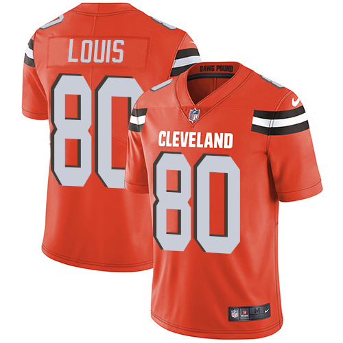 Men's Nike Cleveland Browns #80 Ricardo Louis Orange Alternate Vapor Untouchable Limited Player NFL Jersey