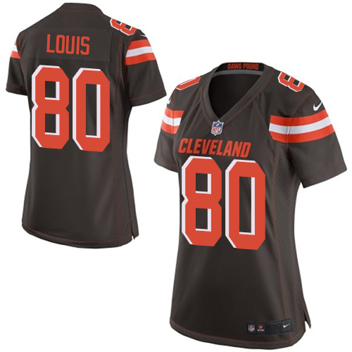 Women's Nike Cleveland Browns #80 Ricardo Louis Game Brown Team Color NFL Jersey