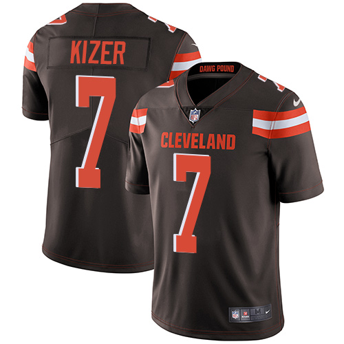 Men's Nike Cleveland Browns #7 DeShone Kizer Brown Team Color Vapor Untouchable Limited Player NFL Jersey