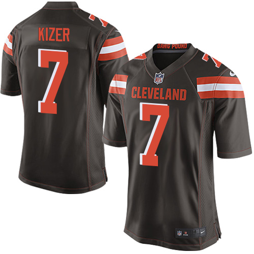 Men's Nike Cleveland Browns #7 DeShone Kizer Game Brown Team Color NFL Jersey
