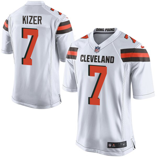 Men's Nike Cleveland Browns #7 DeShone Kizer Game White NFL Jersey