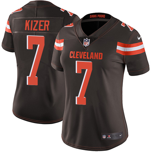 Women's Nike Cleveland Browns #7 DeShone Kizer Brown Team Color Vapor Untouchable Elite Player NFL Jersey