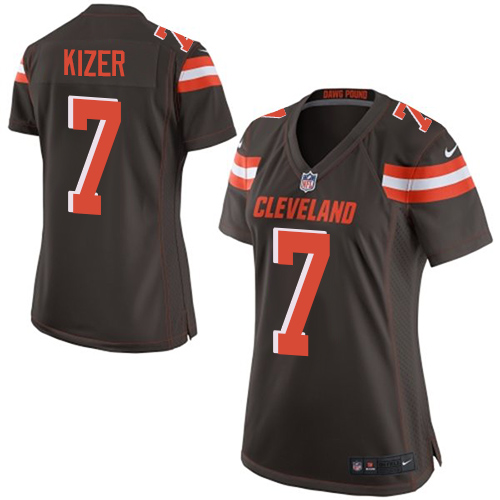 Women's Nike Cleveland Browns #7 DeShone Kizer Game Brown Team Color NFL Jersey