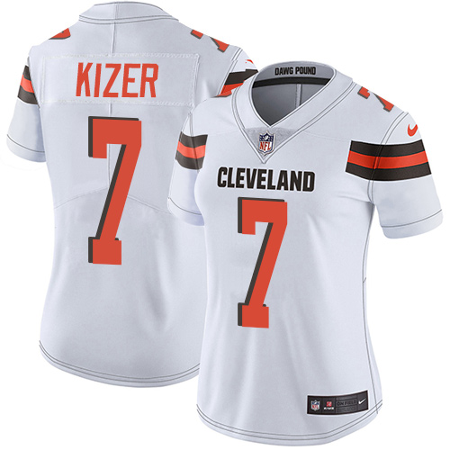 Women's Nike Cleveland Browns #7 DeShone Kizer White Vapor Untouchable Limited Player NFL Jersey