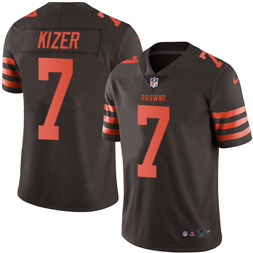 Men's Nike Cleveland Browns #7 DeShone Kizer Elite Brown Rush Vapor Untouchable NFL Jersey