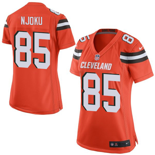 Women's Nike Cleveland Browns #85 David Njoku Game Orange Alternate NFL Jersey