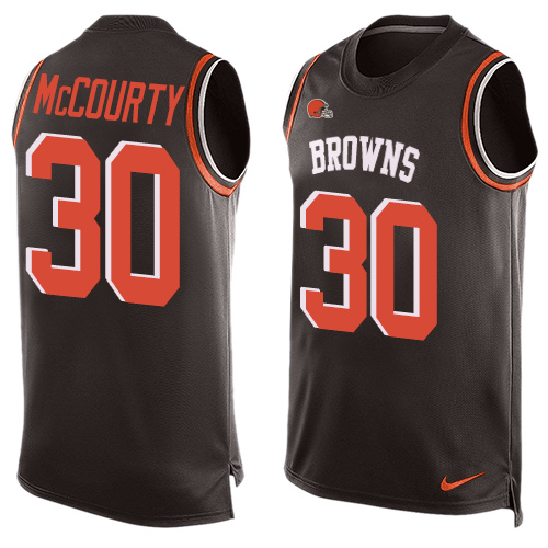 Men's Nike Cleveland Browns #30 Jason McCourty Limited Brown Player Name & Number Tank Top NFL Jersey