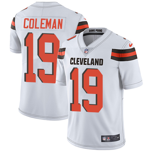 Youth Nike Cleveland Browns #19 Corey Coleman White Vapor Untouchable Elite Player NFL Jersey