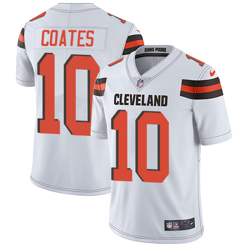 Youth Nike Cleveland Browns #10 Sammie Coates White Vapor Untouchable Limited Player NFL Jersey