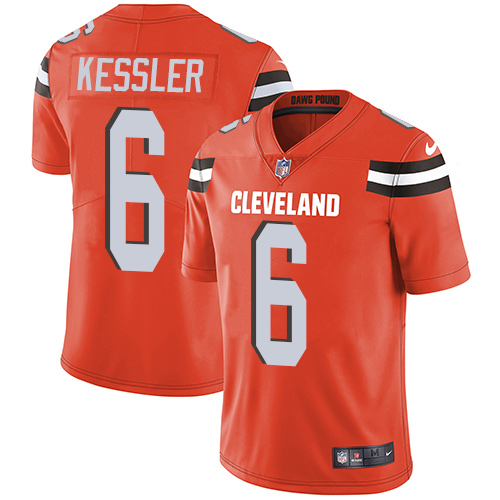 Men's Nike Cleveland Browns #6 Cody Kessler Orange Alternate Vapor Untouchable Limited Player NFL Jersey