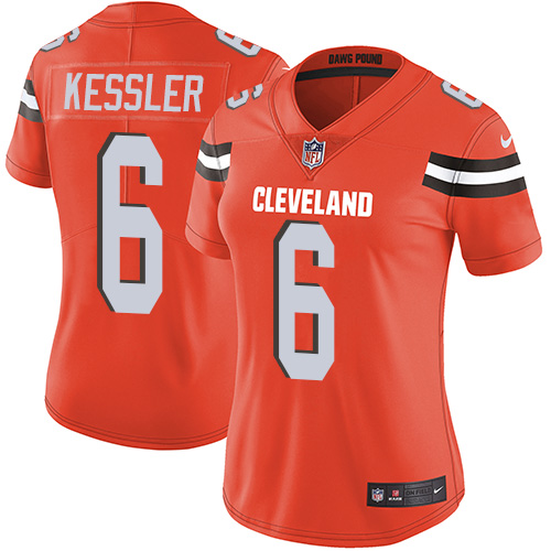 Women's Nike Cleveland Browns #6 Cody Kessler Orange Alternate Vapor Untouchable Elite Player NFL Jersey