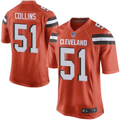 Men's Nike Cleveland Browns #51 Jamie Collins Game Orange Alternate NFL Jersey