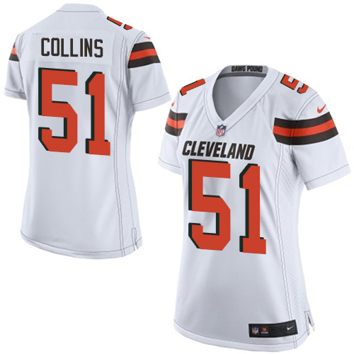 Women's Nike Cleveland Browns #51 Jamie Collins Game White NFL Jersey