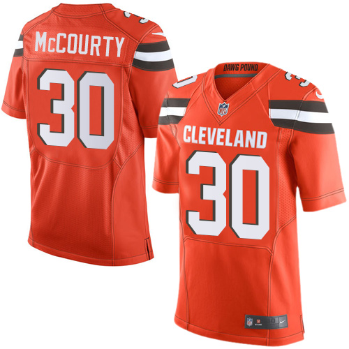 Men's Nike Cleveland Browns #30 Jason McCourty Elite Orange Alternate NFL Jersey