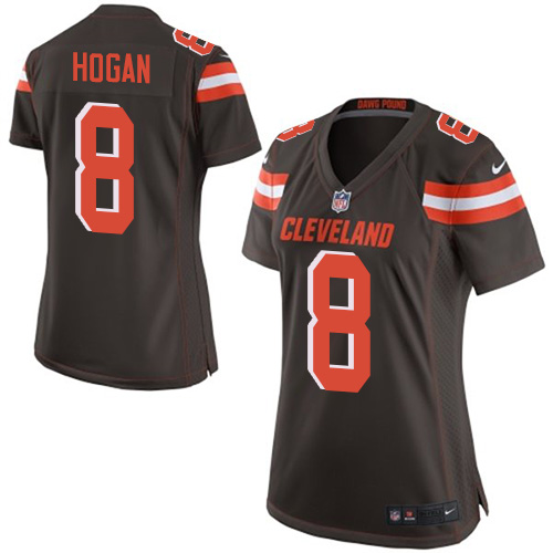 Women's Nike Cleveland Browns #8 Kevin Hogan Game Brown Team Color NFL Jersey
