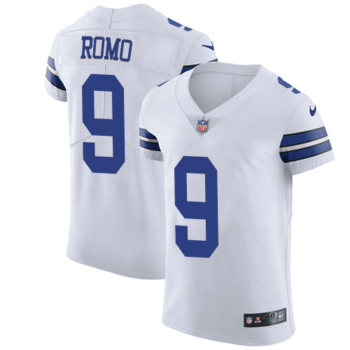 Men's Nike Dallas Cowboys #9 Tony Romo White Vapor Untouchable Elite Player NFL Jersey
