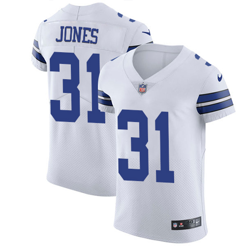 Men's Nike Dallas Cowboys #31 Byron Jones White Vapor Untouchable Elite Player NFL Jersey