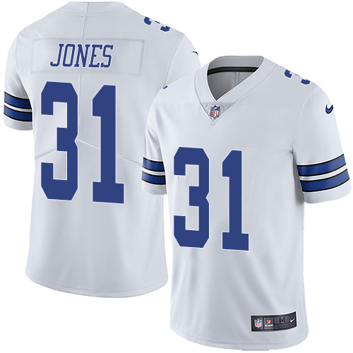 Men's Nike Dallas Cowboys #31 Byron Jones White Vapor Untouchable Limited Player NFL Jersey