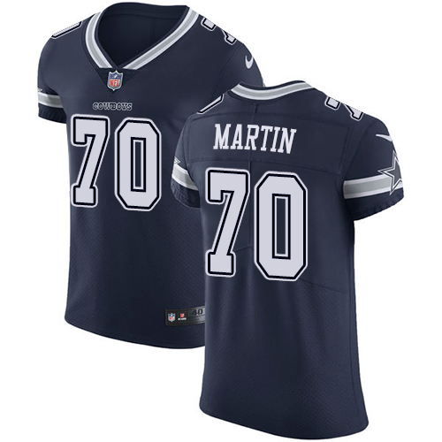 Men's Nike Dallas Cowboys #70 Zack Martin Navy Blue Team Color Vapor Untouchable Elite Player NFL Jersey