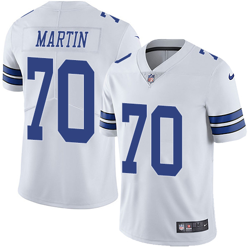 Men's Nike Dallas Cowboys #70 Zack Martin White Vapor Untouchable Limited Player NFL Jersey