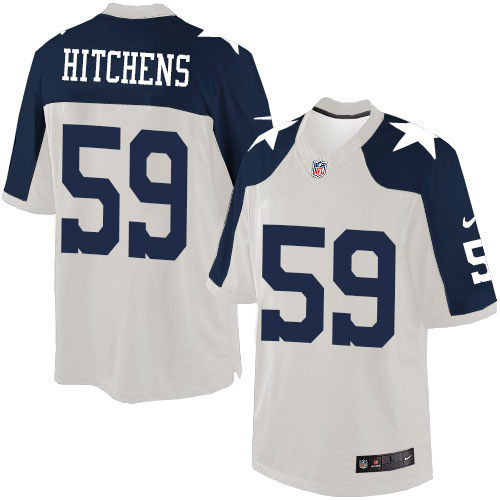 Men's Nike Dallas Cowboys #59 Anthony Hitchens Limited White Throwback Alternate NFL Jersey