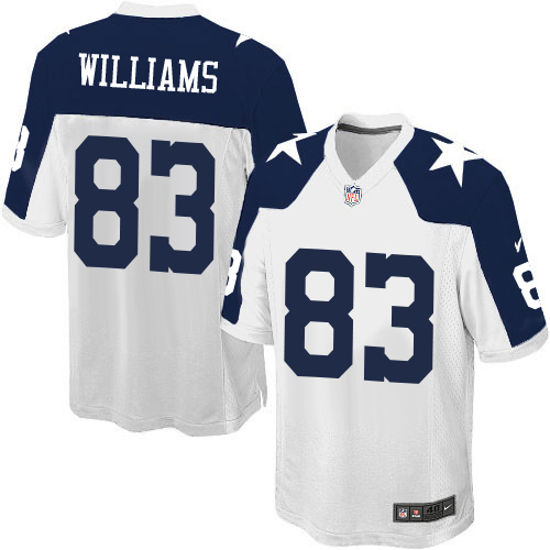 Men's Nike Dallas Cowboys #83 Terrance Williams Game White Throwback Alternate NFL Jersey