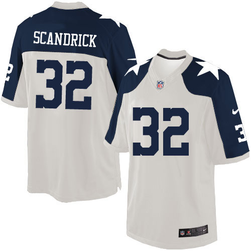 Men's Nike Dallas Cowboys #32 Orlando Scandrick Limited White Throwback Alternate NFL Jersey