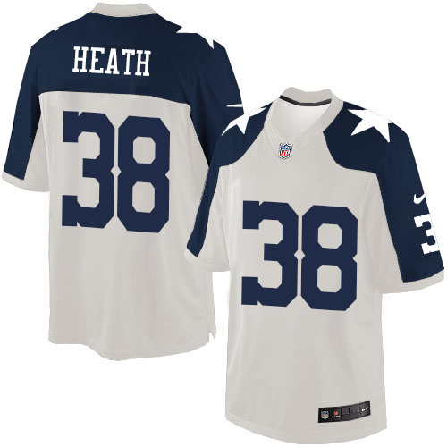 Men's Nike Dallas Cowboys #38 Jeff Heath Limited White Throwback Alternate NFL Jersey