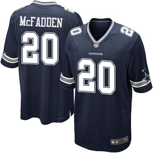 Men's Nike Dallas Cowboys #20 Darren McFadden Game Navy Blue Team Color NFL Jersey