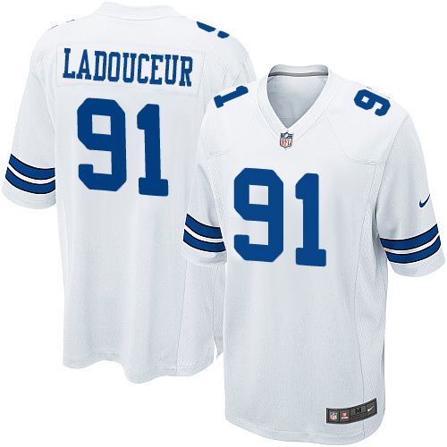 Men's Nike Dallas Cowboys #91 L. P. Ladouceur Game White NFL Jersey