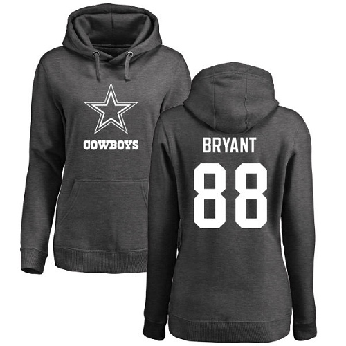 NFL Women's Nike Dallas Cowboys #88 Dez Bryant Ash One Color Pullover Hoodie