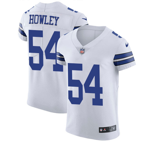 Men's Nike Dallas Cowboys #54 Chuck Howley White Vapor Untouchable Elite Player NFL Jersey