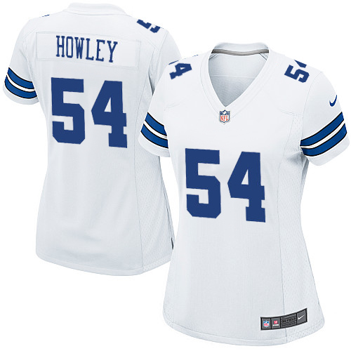 Women's Nike Dallas Cowboys #54 Chuck Howley Game White NFL Jersey