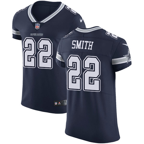 Men's Nike Dallas Cowboys #22 Emmitt Smith Navy Blue Team Color Vapor Untouchable Elite Player NFL Jersey