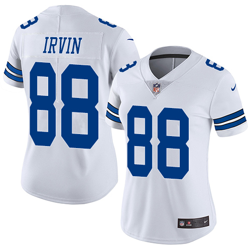 Women's Nike Dallas Cowboys #88 Michael Irvin White Vapor Untouchable Elite Player NFL Jersey