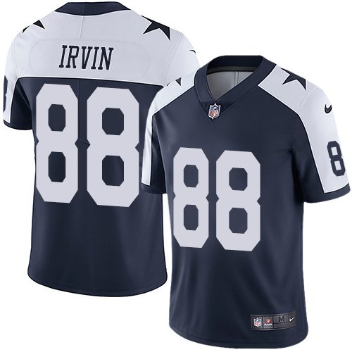 Men's Nike Dallas Cowboys #88 Michael Irvin Navy Blue Throwback Alternate Vapor Untouchable Limited Player NFL Jersey