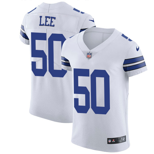 Men's Nike Dallas Cowboys #50 Sean Lee White Vapor Untouchable Elite Player NFL Jersey